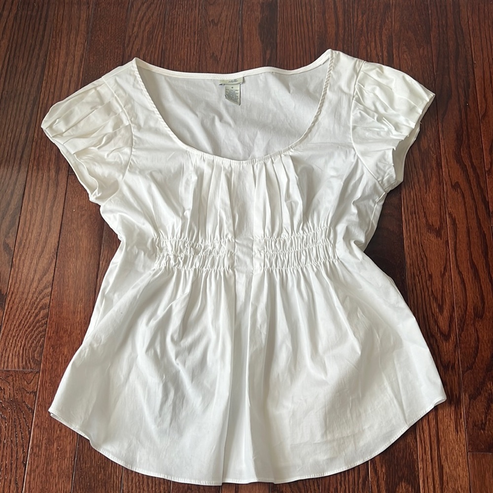 Size 6 Adille Fitted White Shirt